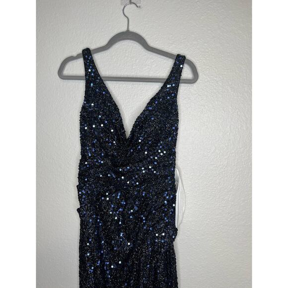 Ieena by Mac Duggal Sequin Gown Dress 2 - Picture 4 of 11